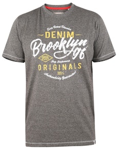 D555 Rye Brooklyn Originals Print T-Shirt Khaki